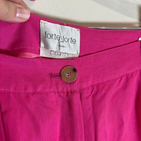Forte Forte Viscose/Cupro Fluid Trousers NWT in Pink Spirit 2028 - Picture 7 of 11